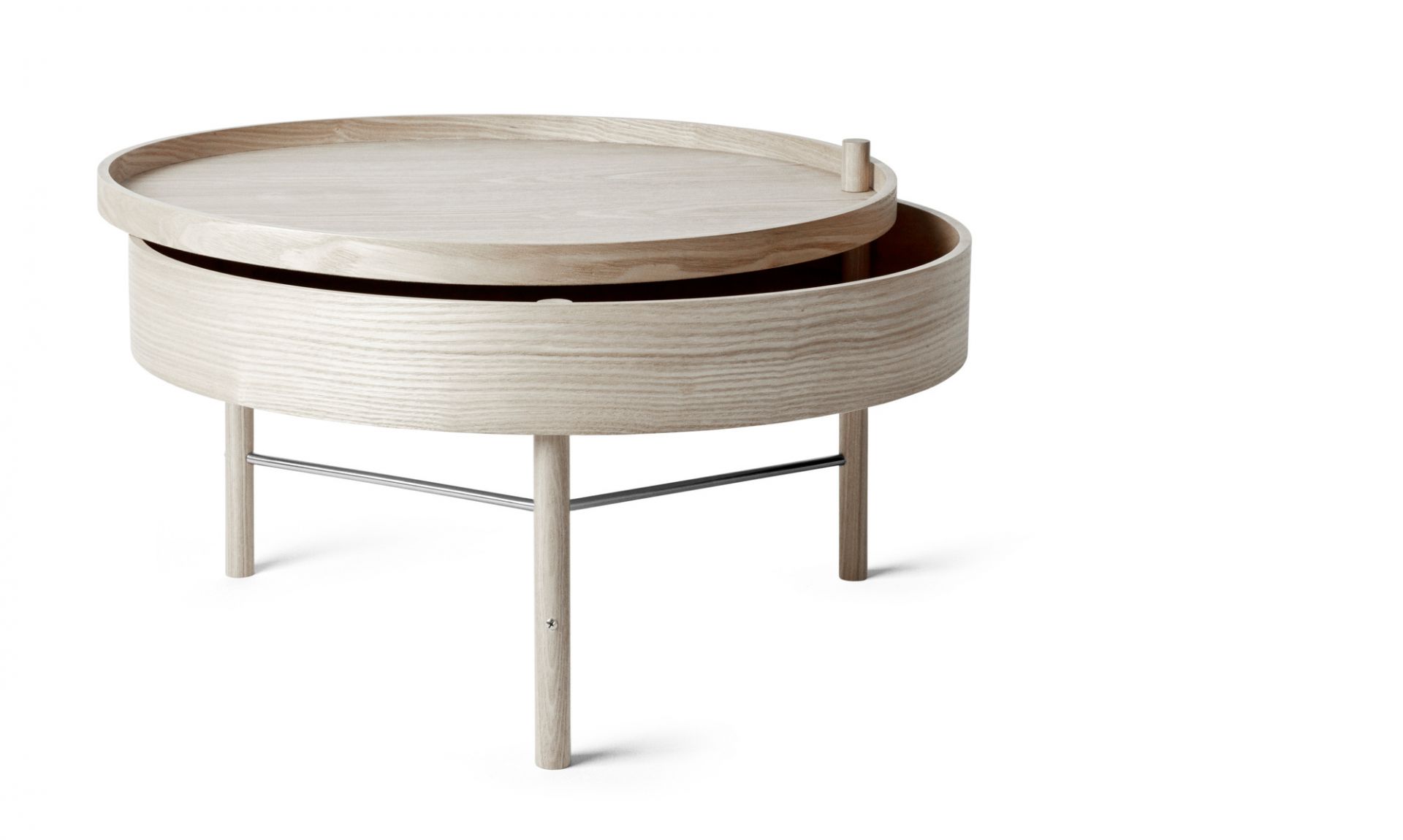 Turning Table Beistelltisch Audo-Esche schwarz