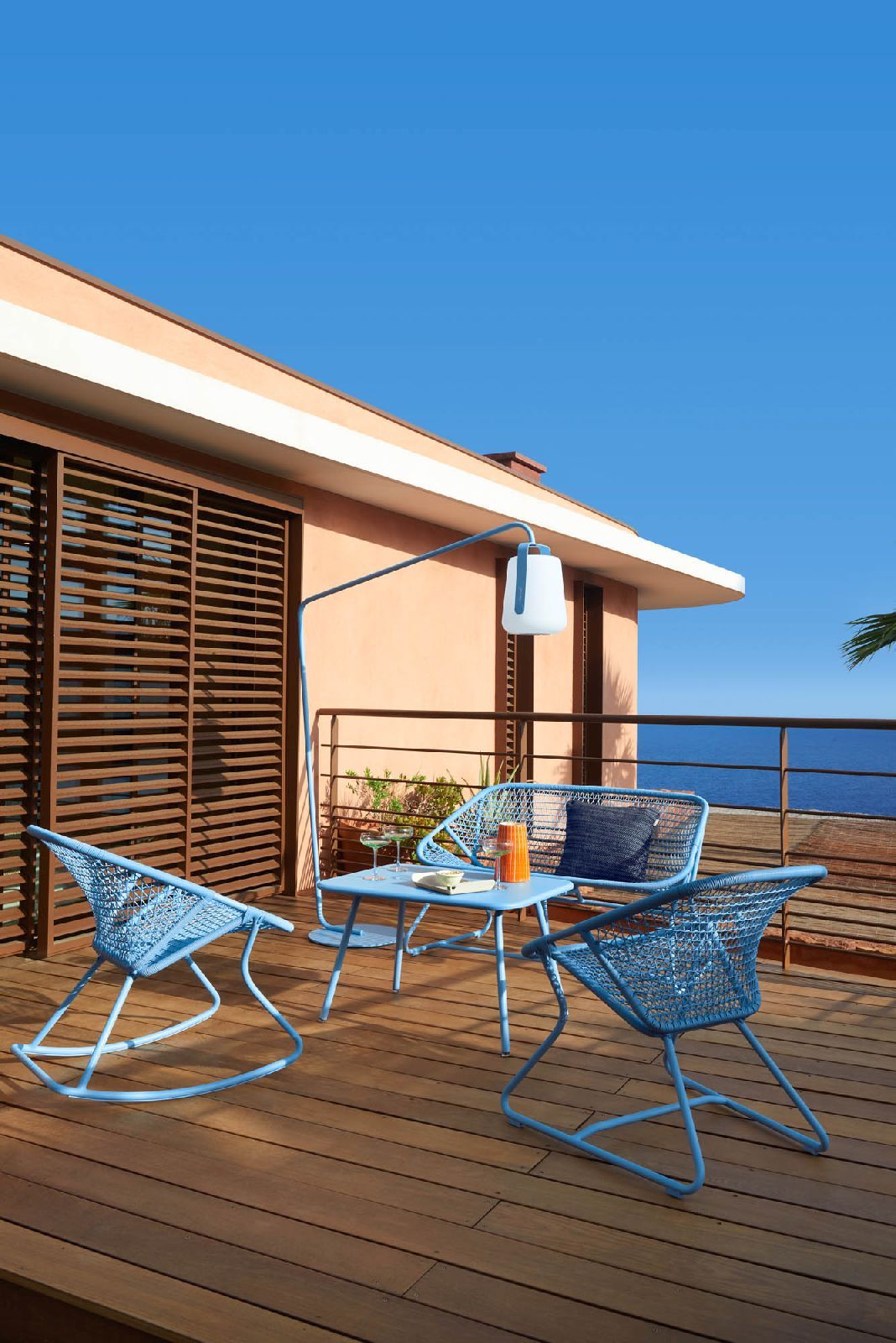 Balad 2 lampe de table H 38 cm Fermob gris argile