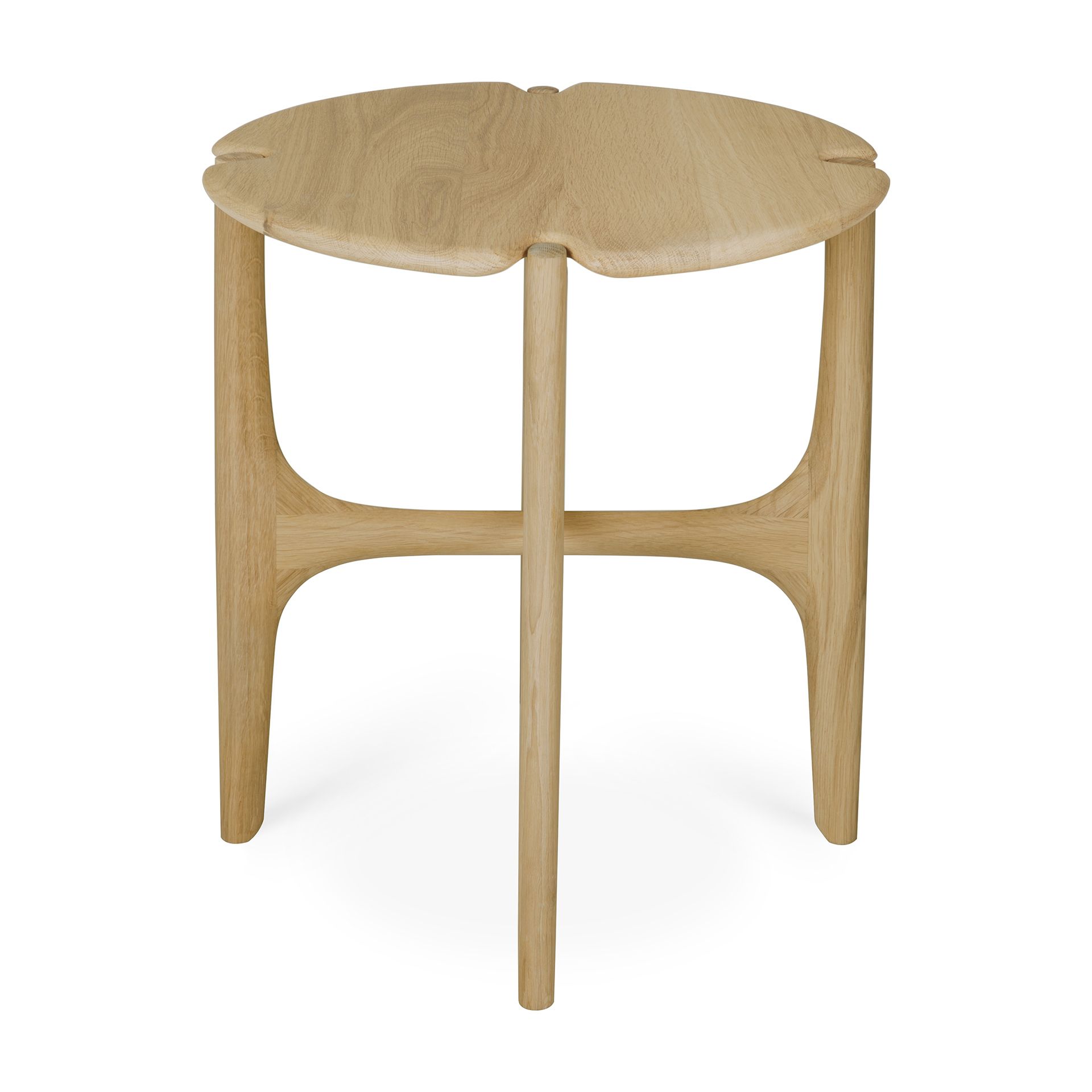 PI Table d'appoint ronde en chêne laqué Ethnicraft