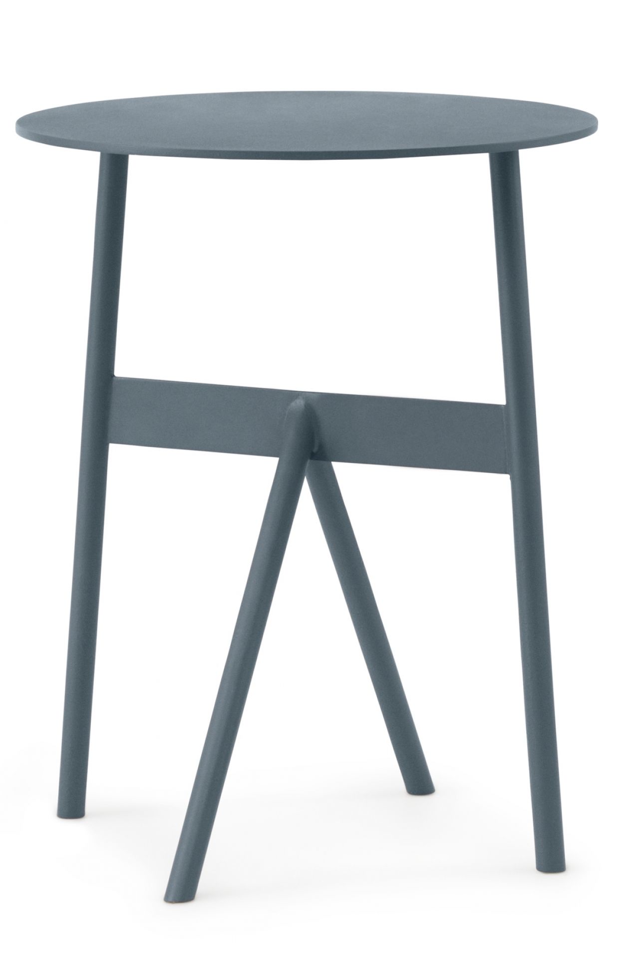 Blauer Stock Table Beistelltisch von Normann Copenhagen aus Stahl, modernes Design für Wohnzimmer.