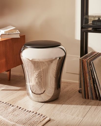 SG74 Babà tabouret / panier à linge Alessi