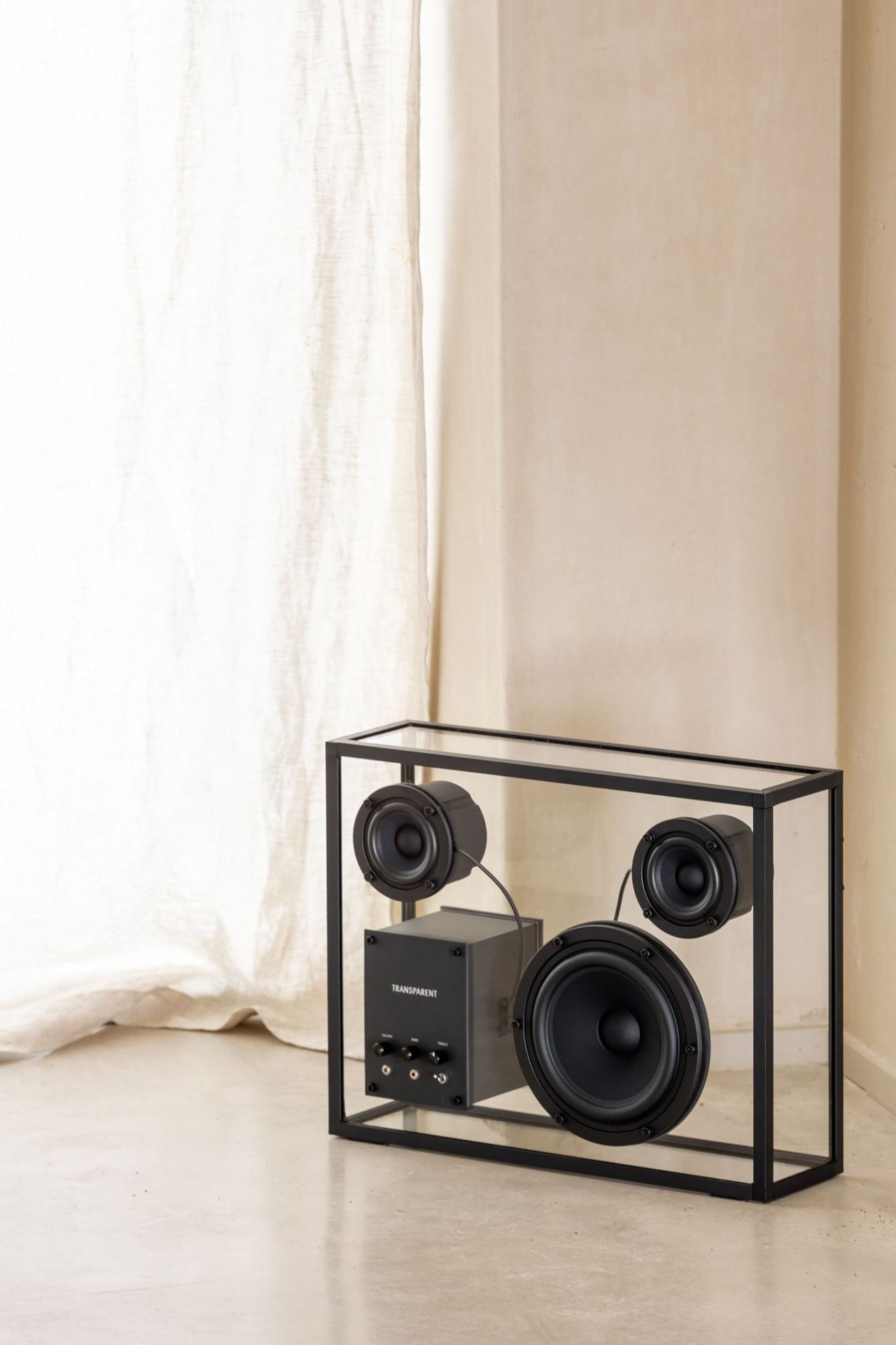 Haut-parleur transparent Transparent