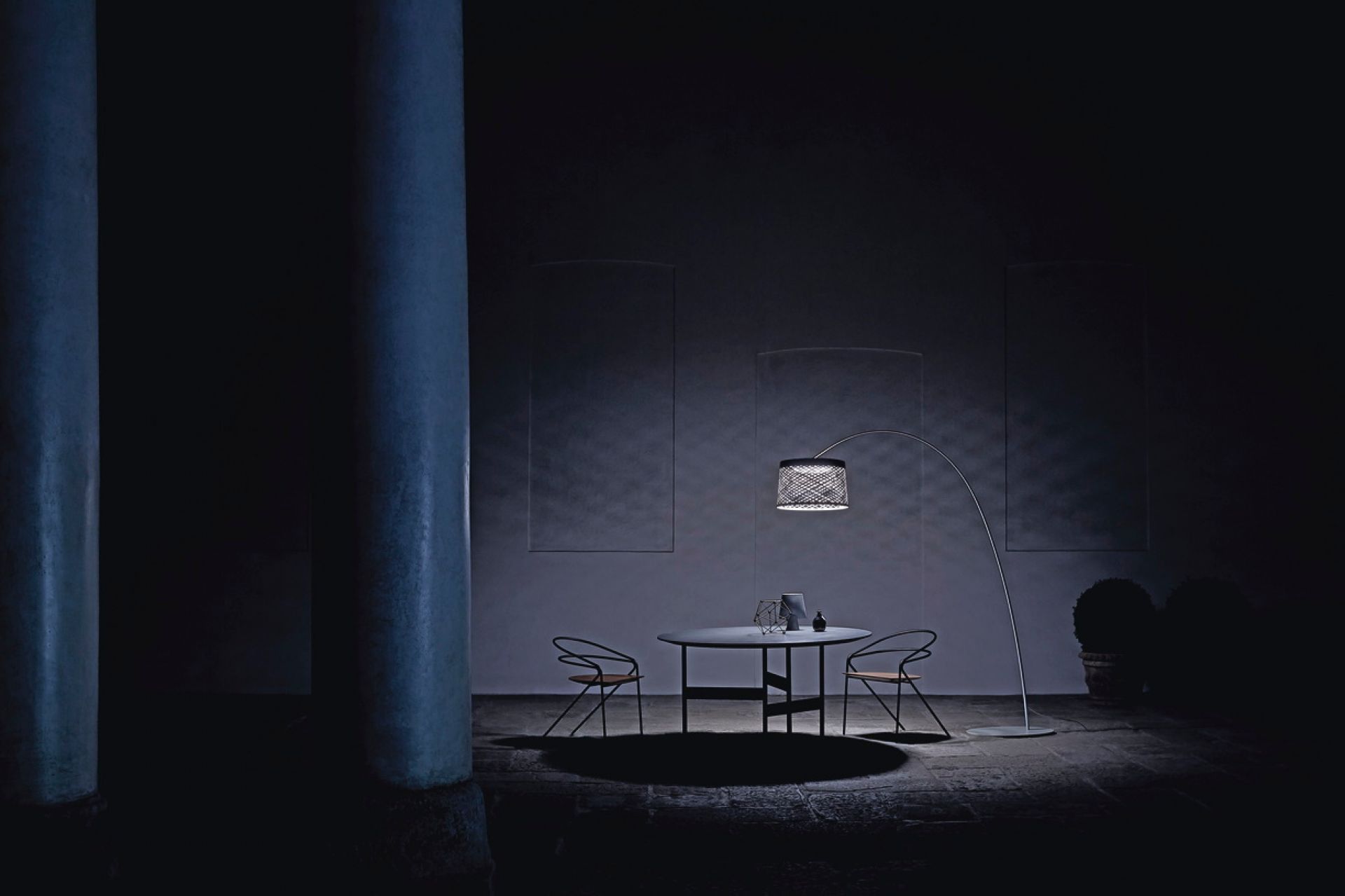 Twiggy Grid lampadaire CHEMINÉE ROUGE Foscarini OFFRE SPECIALE