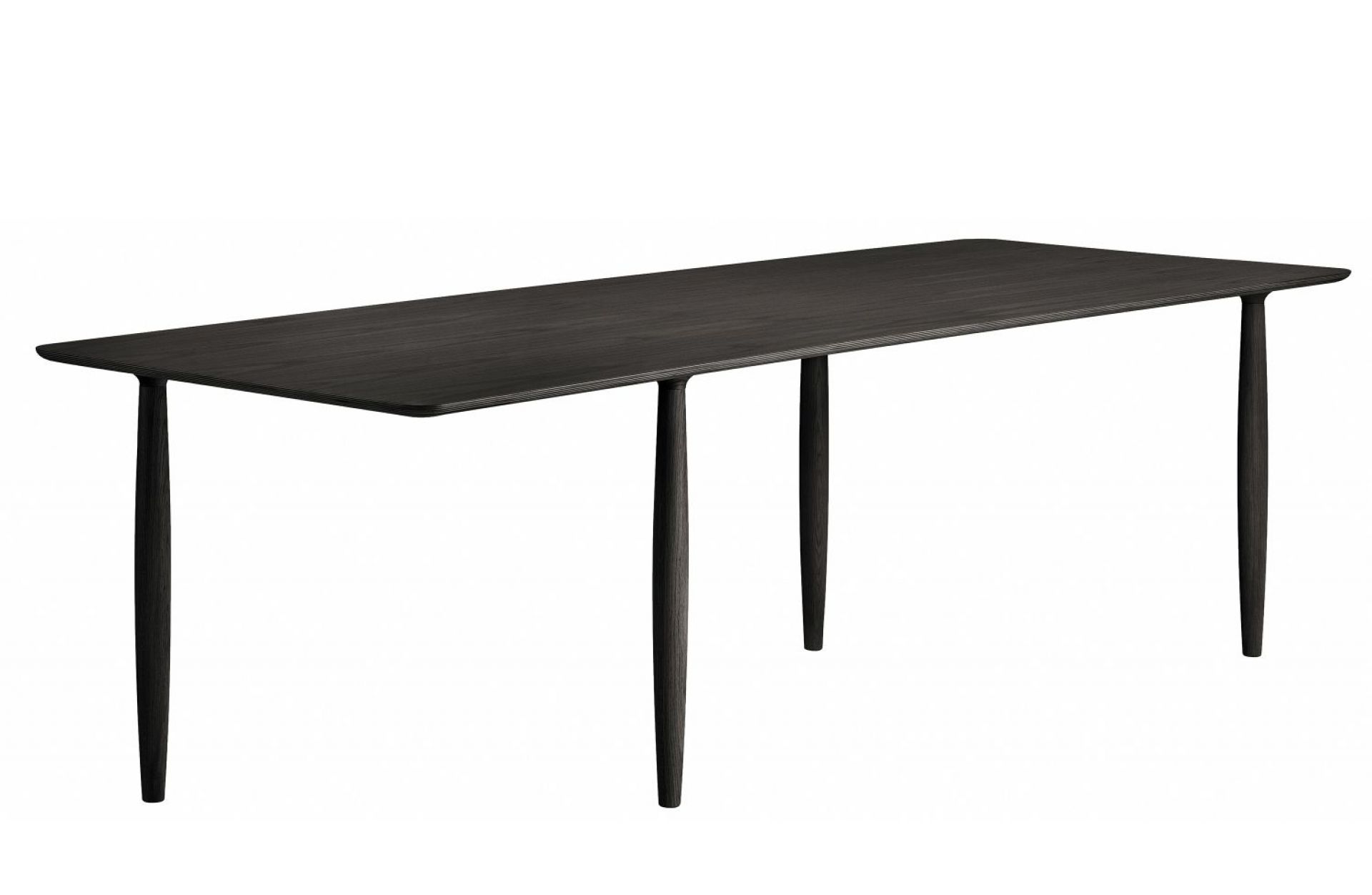 Oku Table à manger Chêne noir L 200 cm Norr11