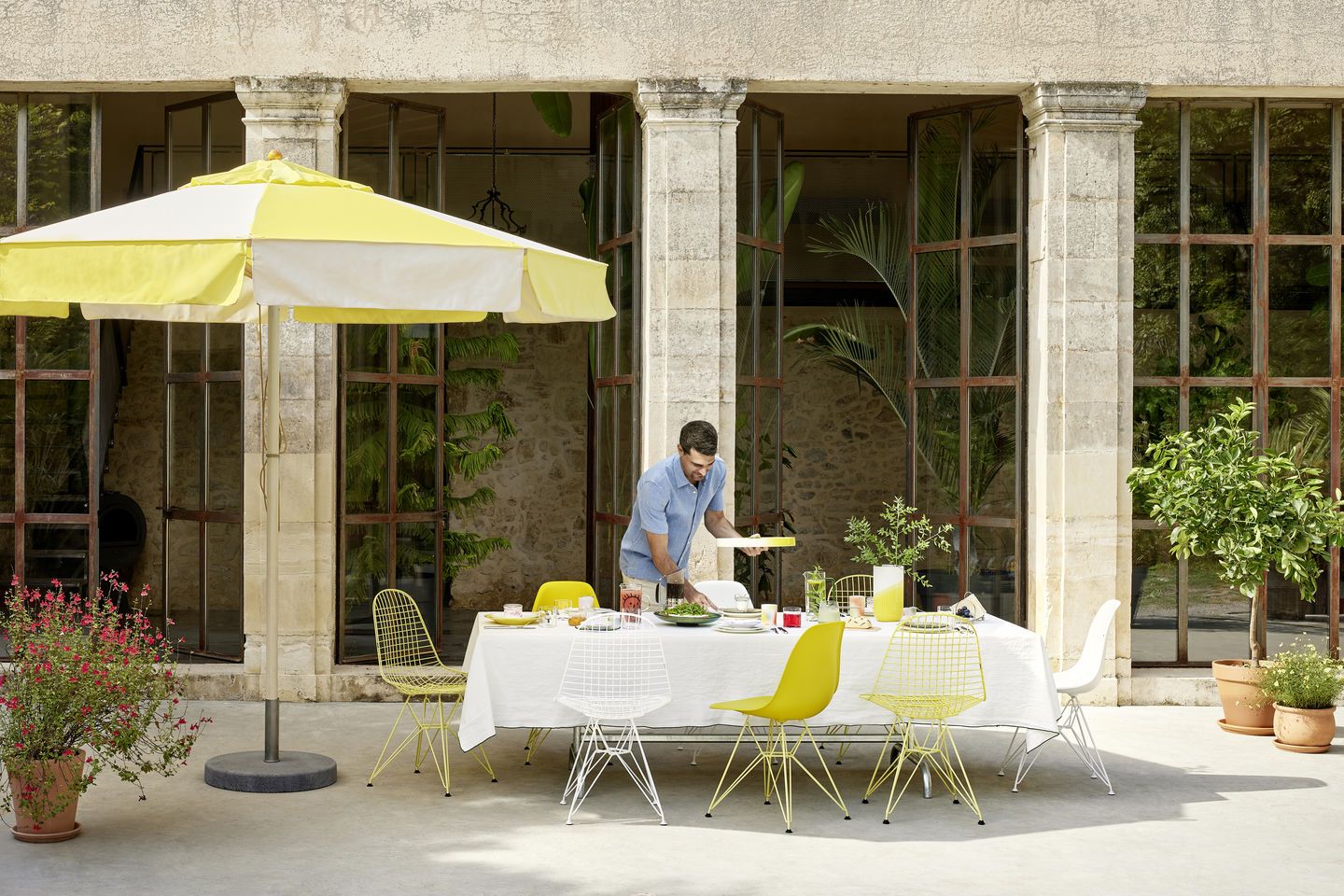 DKR Wire Chair Chaise assise rembourree Vitra