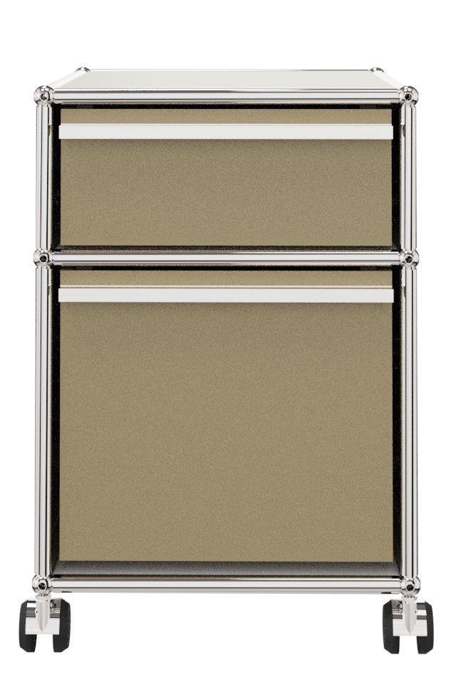 USM Haller Rollcontainer mit Hängeregistratur -beige