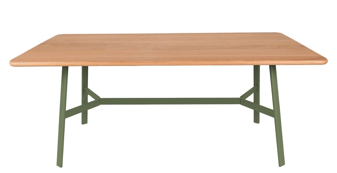 SO'O / SO O Table de salle à manger en chêne 180 × 90 cm Intérieur Fermob