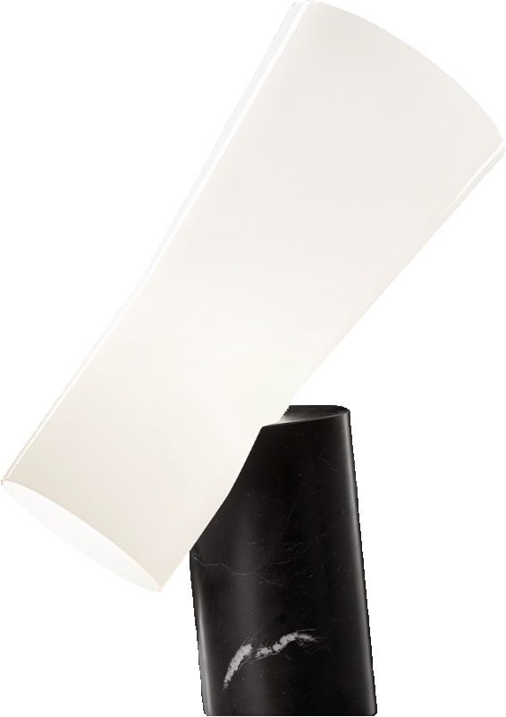 Nile lampe de table avec pied en marbre noir Marquina Foscarini OFFRE SPECIALE