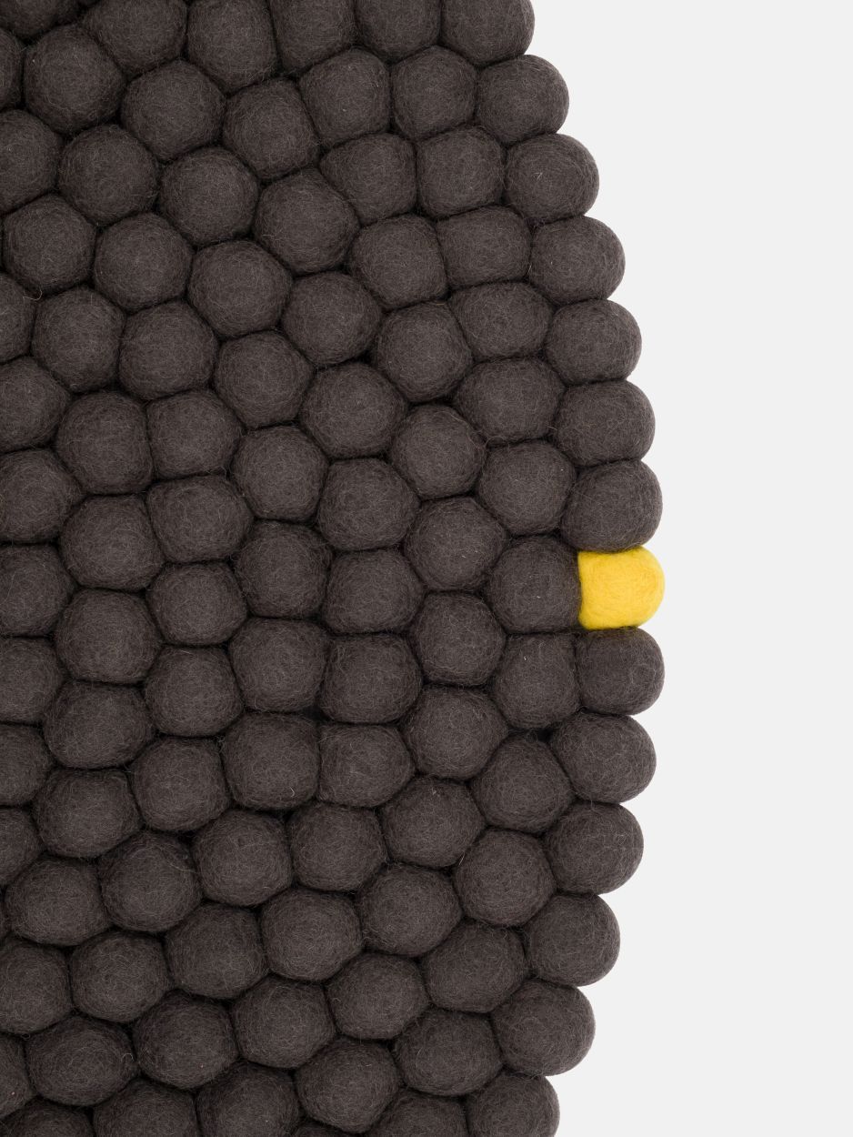 Big One Rund Tapis en feutre Ø 300 cm myfelt  Anthracite