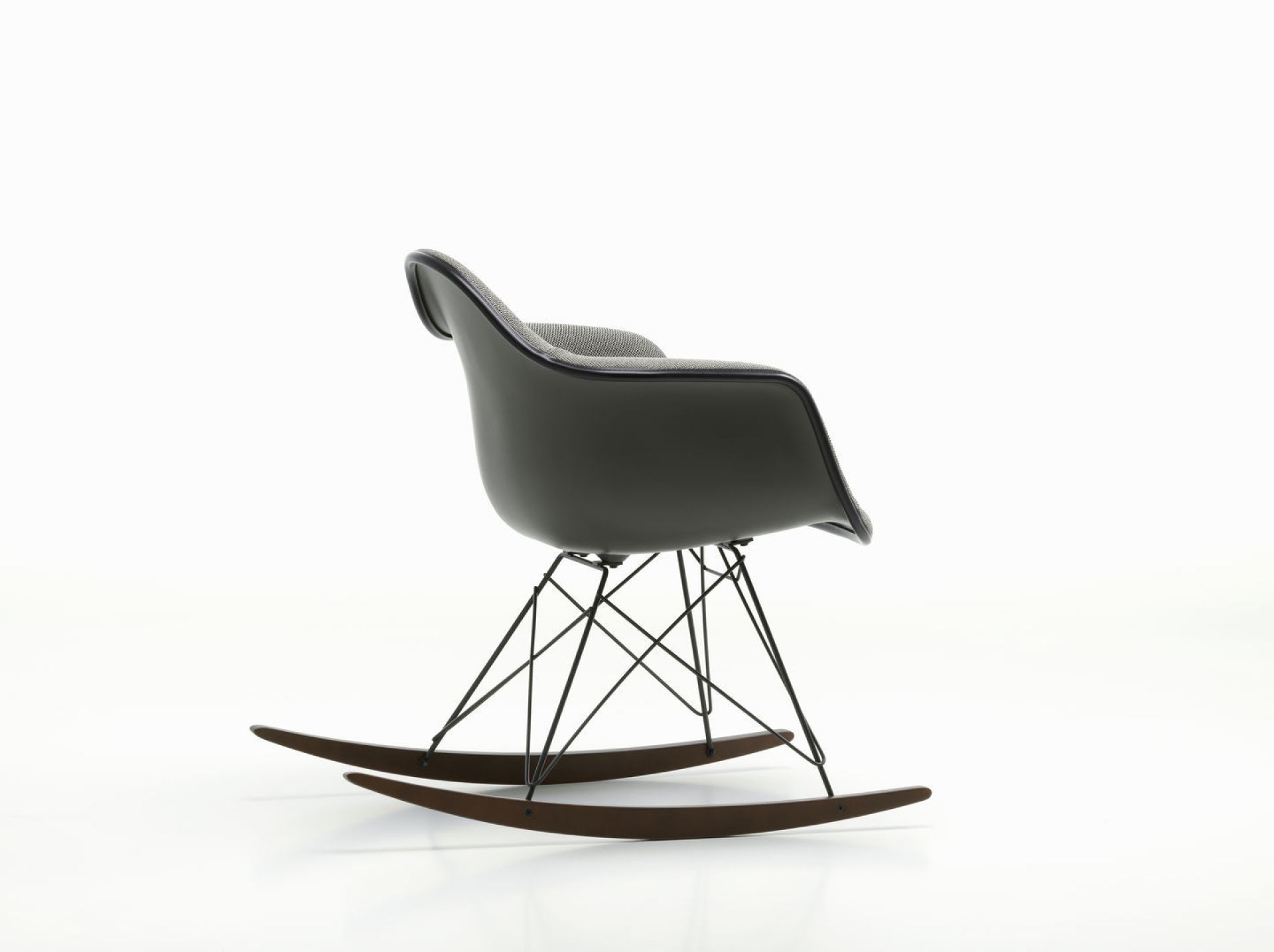 Eames Plastic Armchair RAR Fauteuil à bascule Entièrement rembourré Vitra