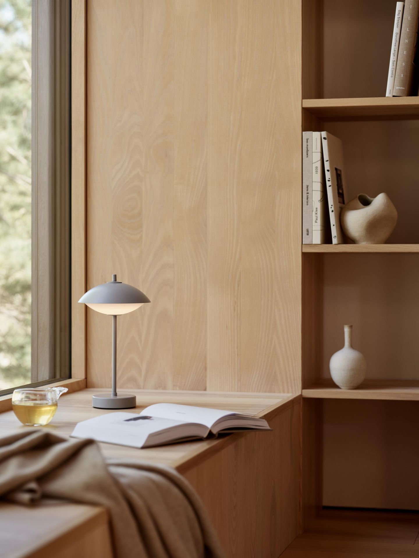 Clam Lampe de table portable Lampe à batterie Fritz Hansen