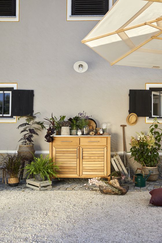 Deck 2 Éléments planche à plantes Extérieur Weishäupl