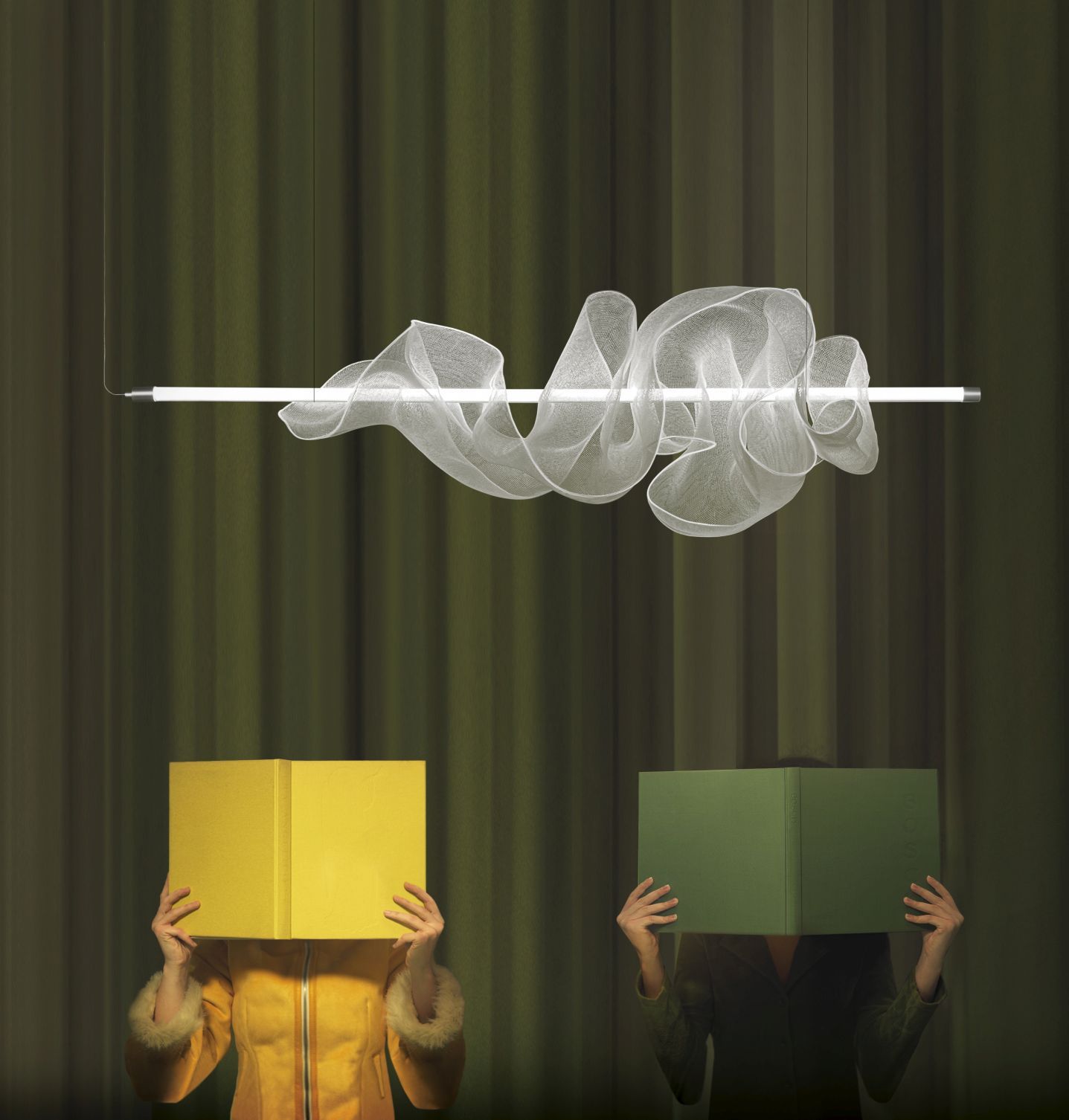 The Cloud Lampe suspendue Short L100cm LZF Lamps