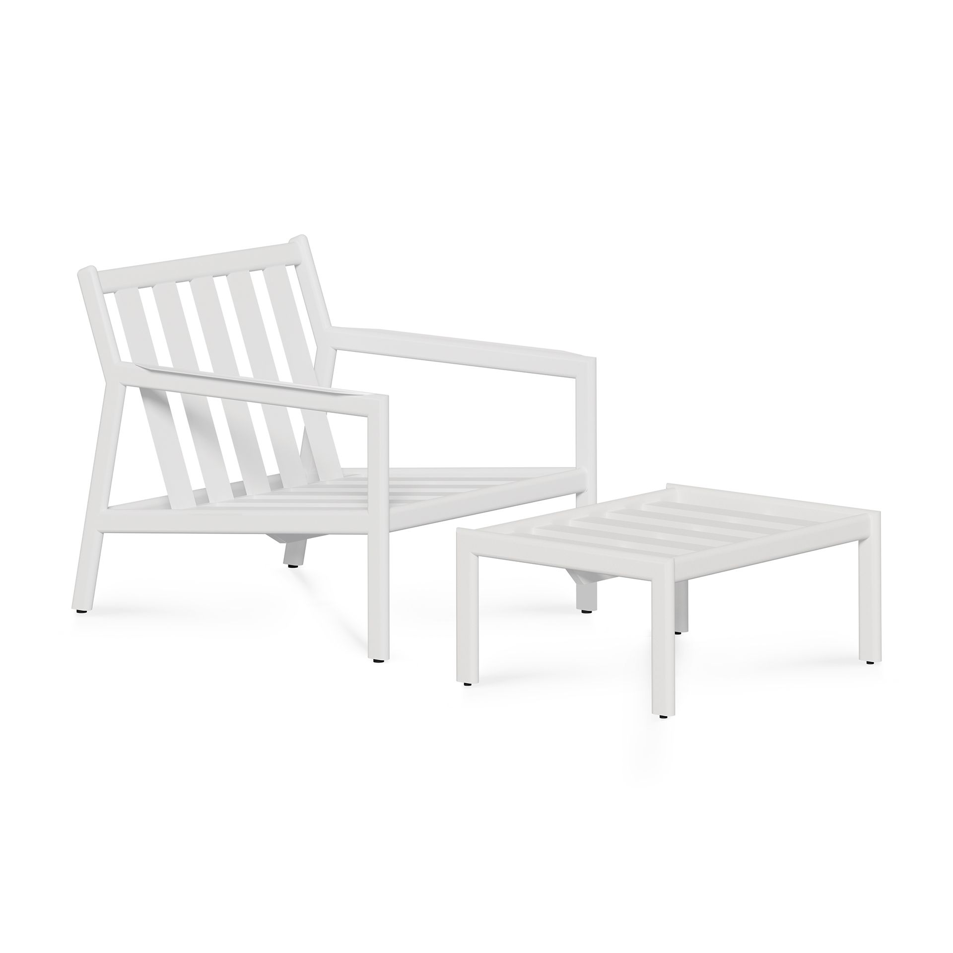 Jack Outdoor Tabouret de pied - Aluminium Blanc Ethnicraft