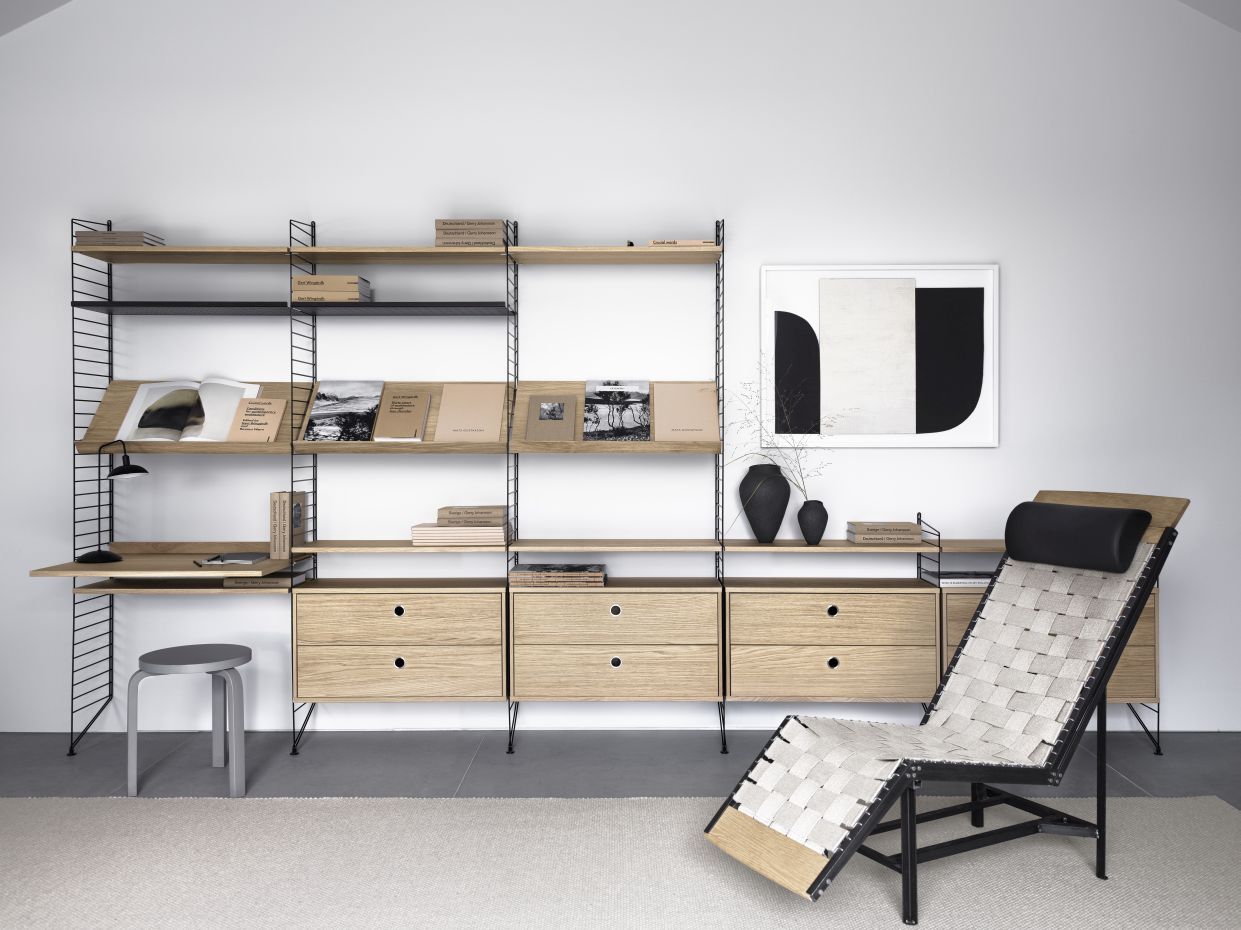 Élément individuel Échelle de sol H 85 cm String Furniture 