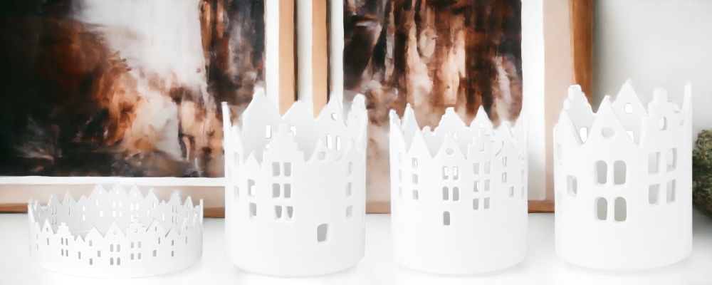 Maison de lumière Assortiment de 4 lumières de ville Räder