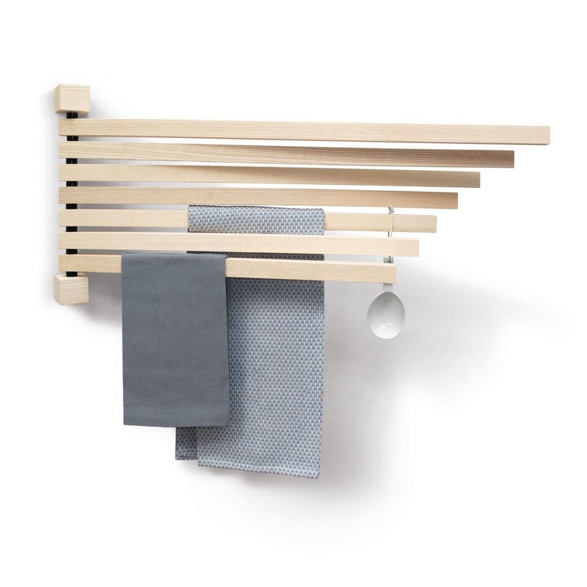 Pavo L Peacock Wall hanger Support mural grande Side by Side