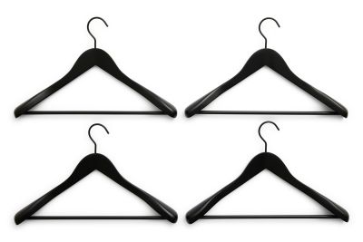 Cintre lisse avec barre large, lot de 4, Hay