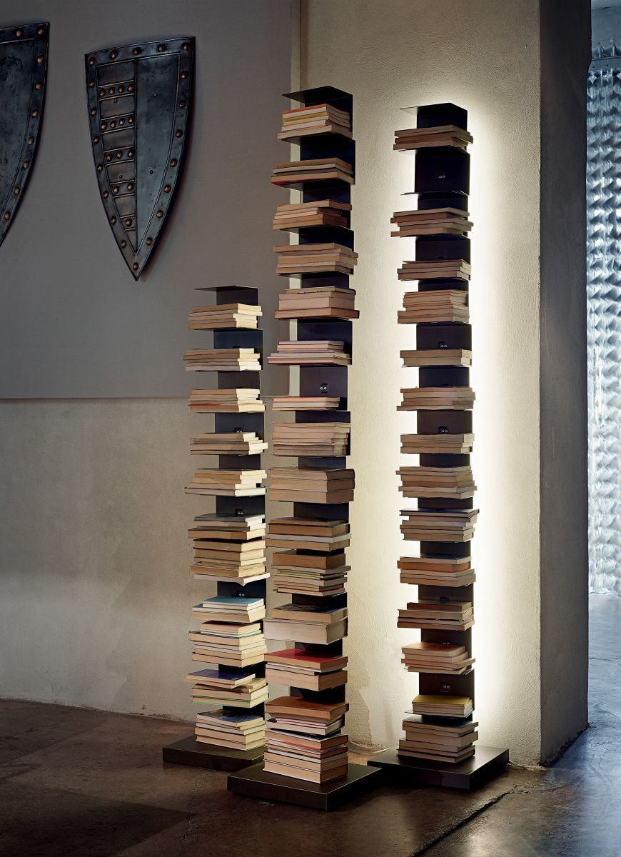 Ptolomeo Luce Bibliothèque avec éclairage Opinion Ciatti