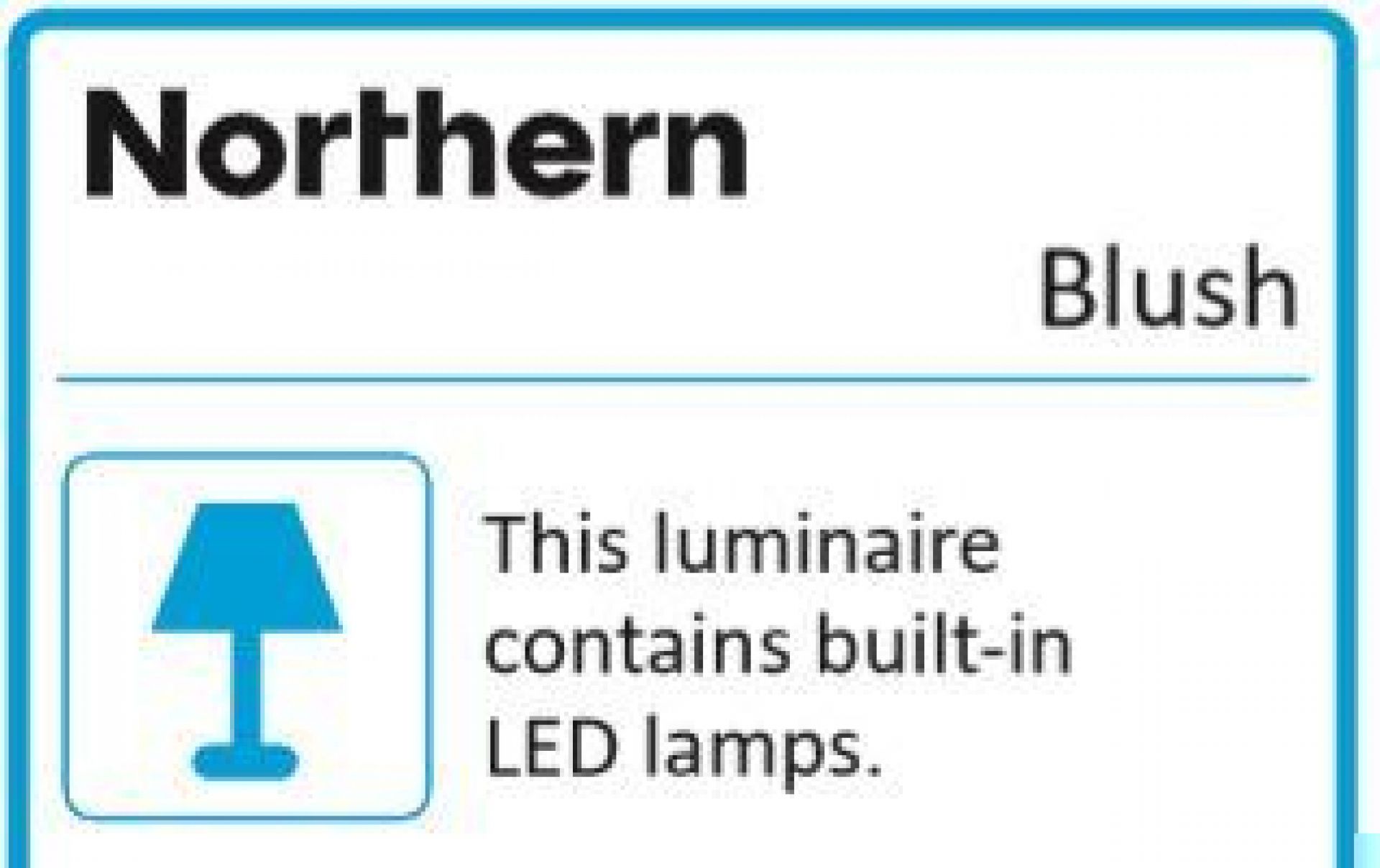 Blush LED Applique murale noire Northern