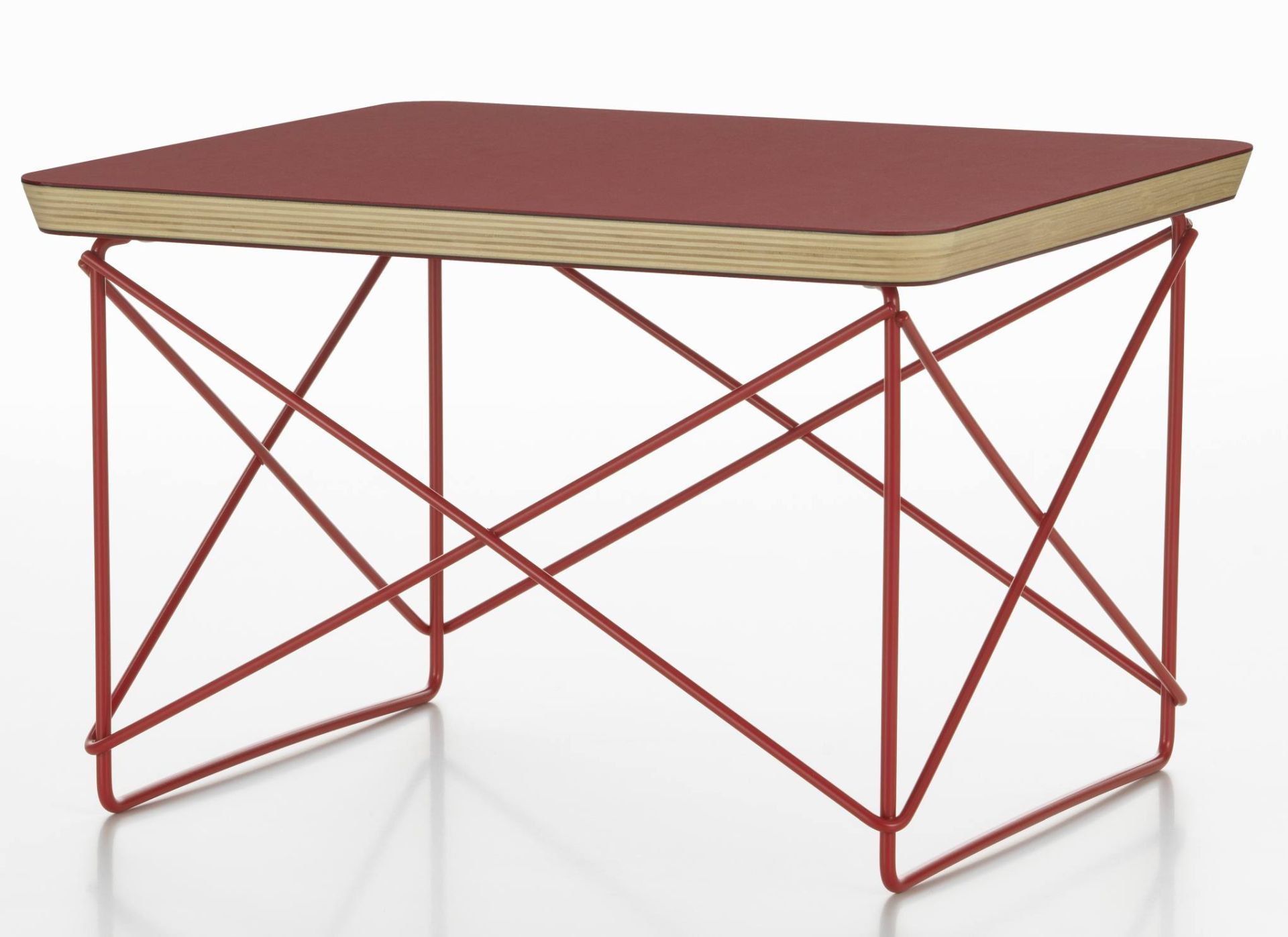 Occasional Table LTR Table d'appoint Linoléum Dark brick Vitra 