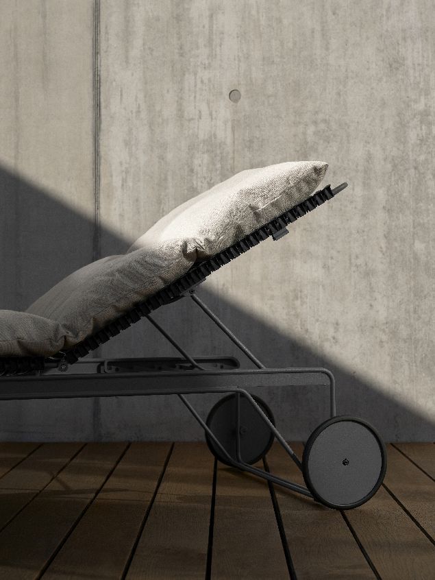 Click Chaise Longue ajustable Bain de soleil extérieur HOUE