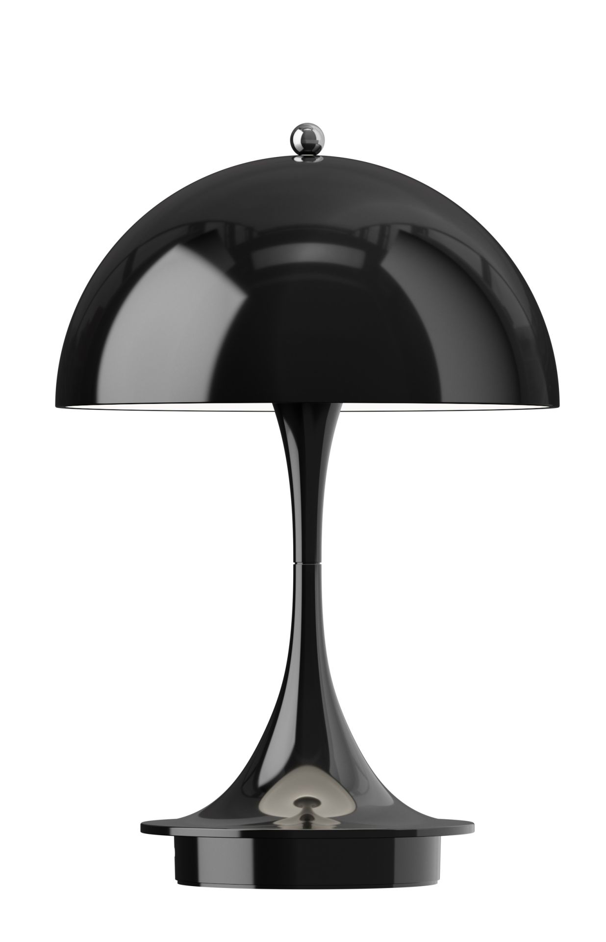 Panthella 160 Portable V3 Lampe de table à LED rechargeable Intérieur/Extérieur Louis Poulsen Noir opaque
