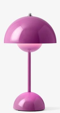 Lampe de table/pot de fleurs portable rechargeable VP9 avec port USB rose acidulé style traditionnel OFFRE SPECIALE