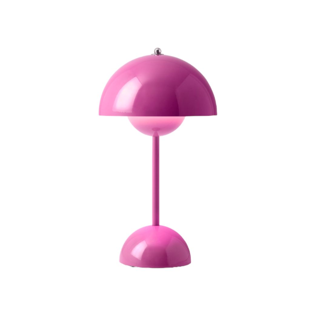 Flowerpot VP9 Portable Lampe à batterie / Lampe de table avec USB AndTradition Tangy pink