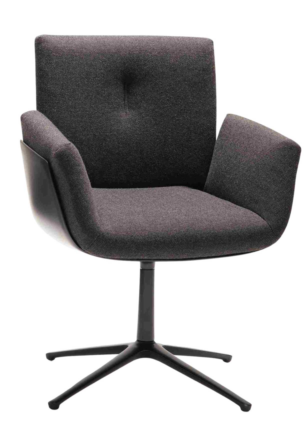 Alvo accoudoirs chaise pivotante avec cor 4 pieds  