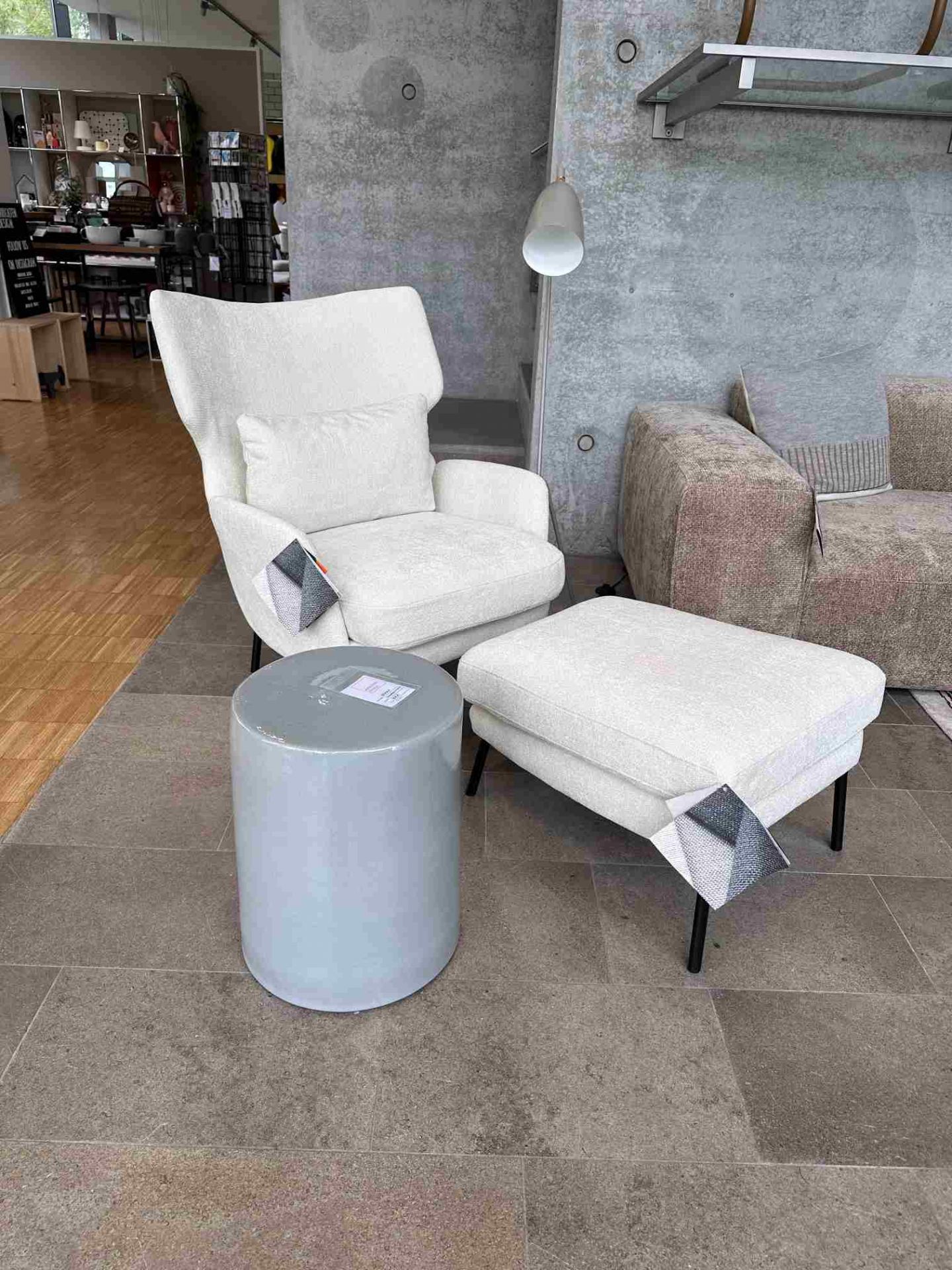 Seatrelax fauteuil & ottoman modèle maison ed design