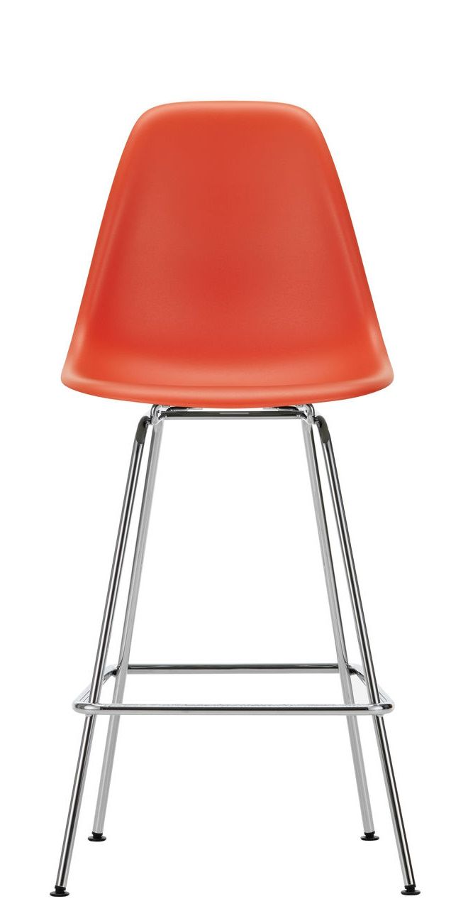 Eames Plastic Bar Stool Tabouret de bar moyen Vitra