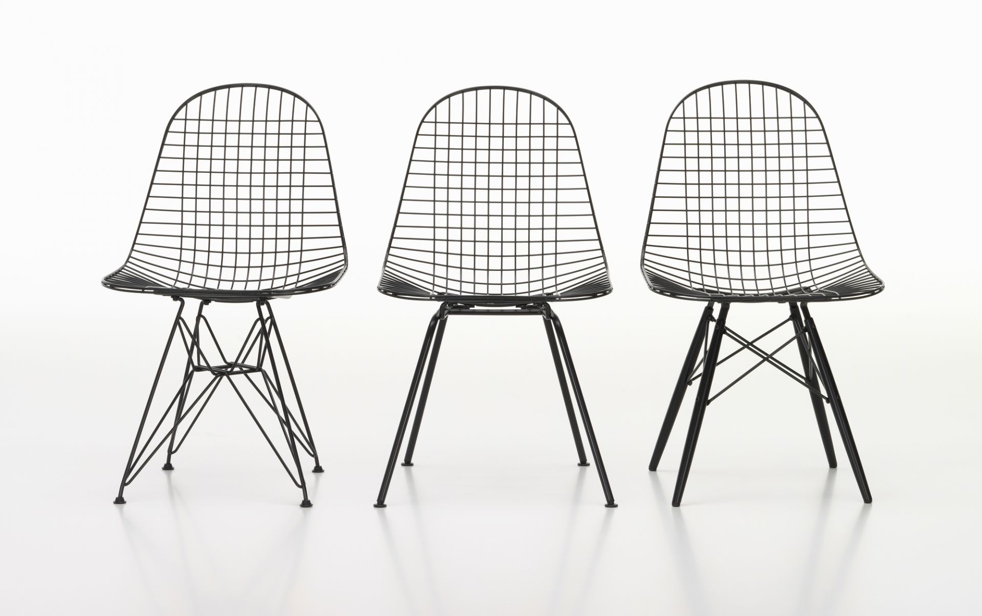 DKW Wire Chair Chaise assise rembourree Vitra