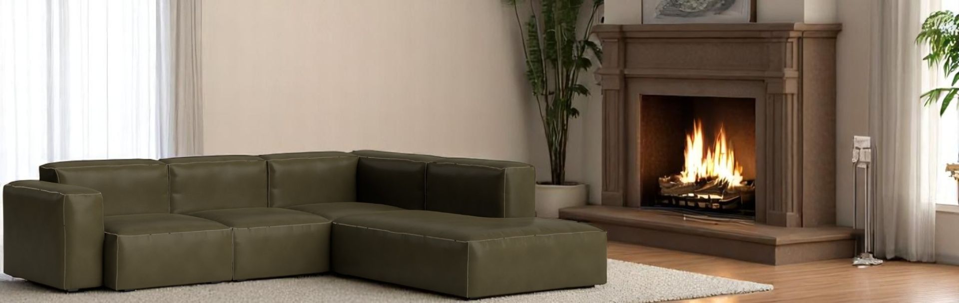 Mags Soft Sofa Corner Combination 2 low Accoudoir droit Hay