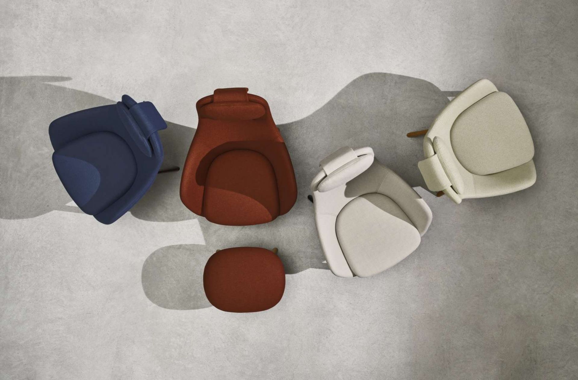 Hal Lounge Chair Fauteuil Coussin d'assise en vrac Vitra   