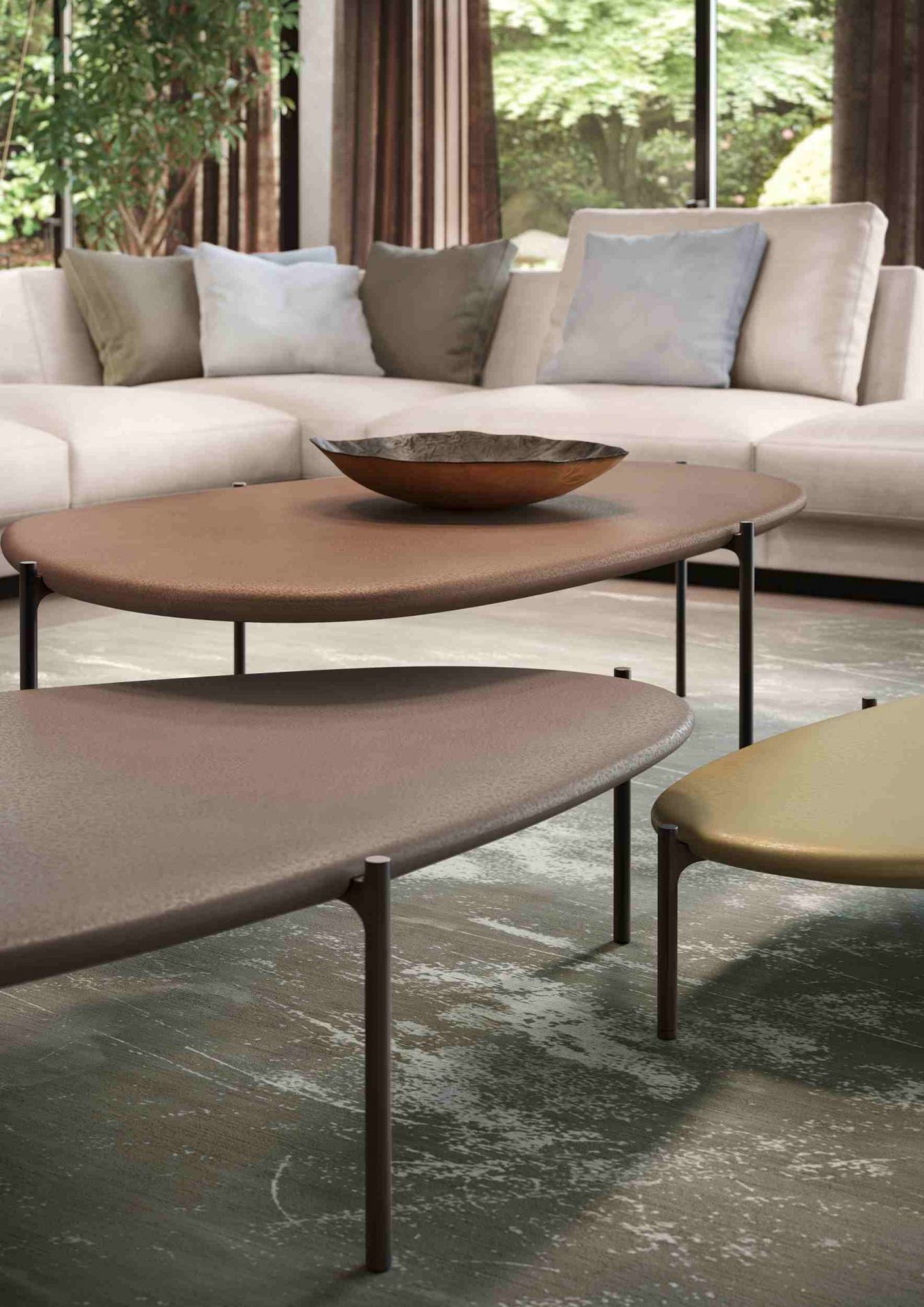 Ishino Metal Table Table d'appoint Walter Knoll