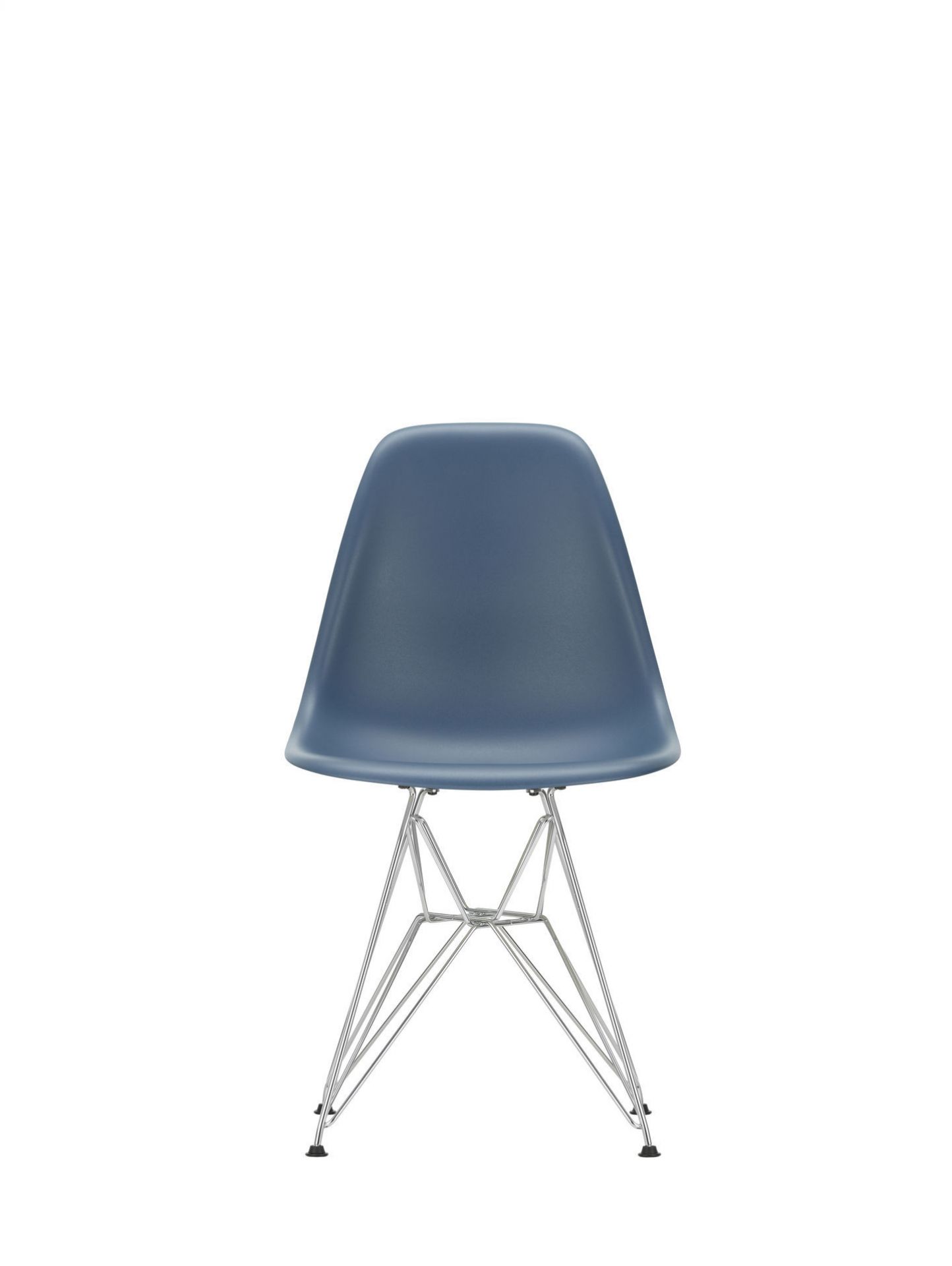 Eames Plastic Side Chair DSR Chaise Vitra Noir-Pebble