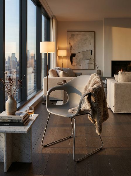 Fauteuil Elephantino piètement à patins Kristalia