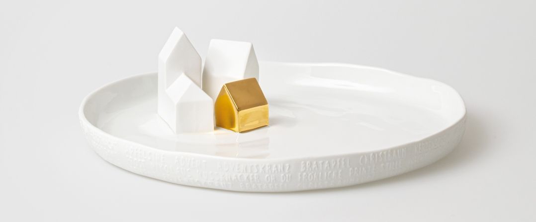 Histoires de porcelaine Assiettes Maisons Roues 