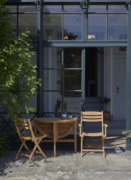 Selandia Table Ø 94 Table d'appoint pliante Outdoor Skagerak by Fritz Hansen