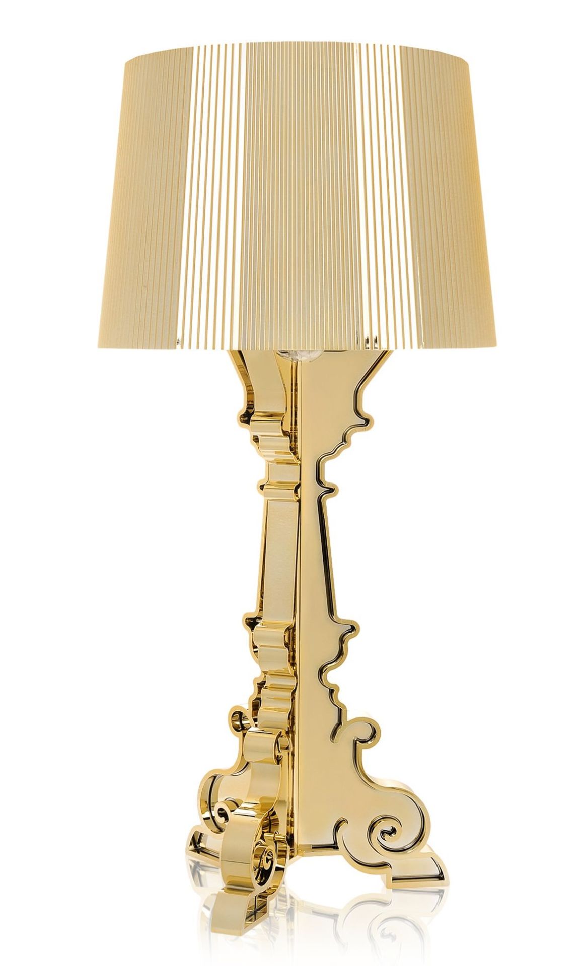 Bourgie lampe de table plaqué or Kartell