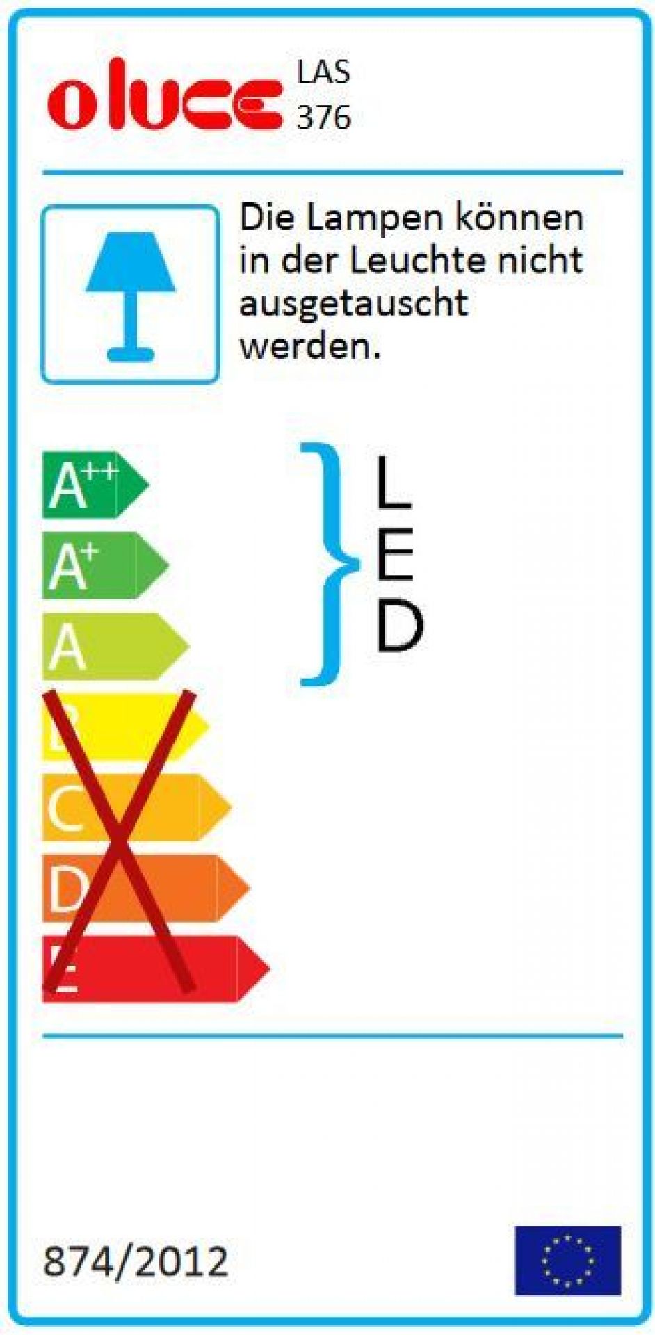 Las Mist-o LED Stehleuchte 376 Oluce-mattschwarz