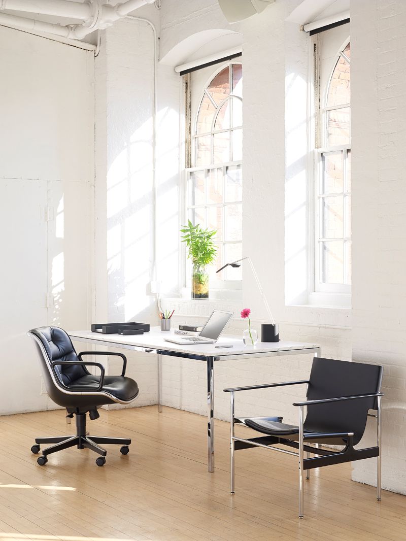 Pollock Executive chaise pivotante avec accoudoirs Knoll International 