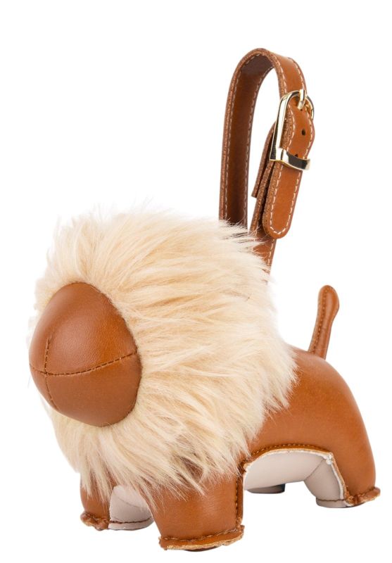 Bag Charm Pendentif de sac Lion Lino Puno Tan / blé Züny 
