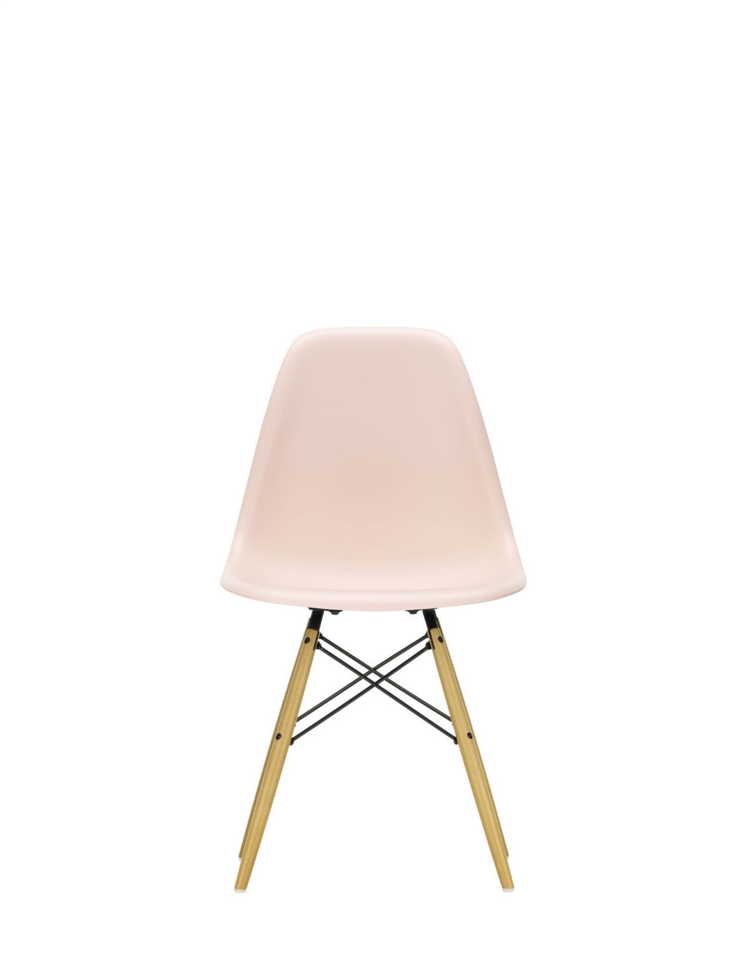 Eames Plastic Side Chair DSW Chaise Vitra Frêne Couleur miel - Rose tendre