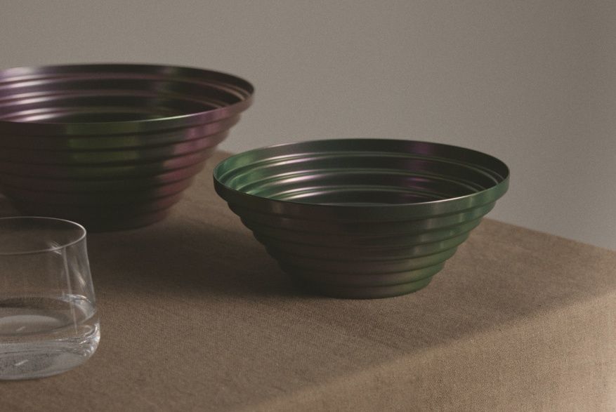 Maya bol rond Ø 25 cm Purplegreen 7320/25PGR Alessi  