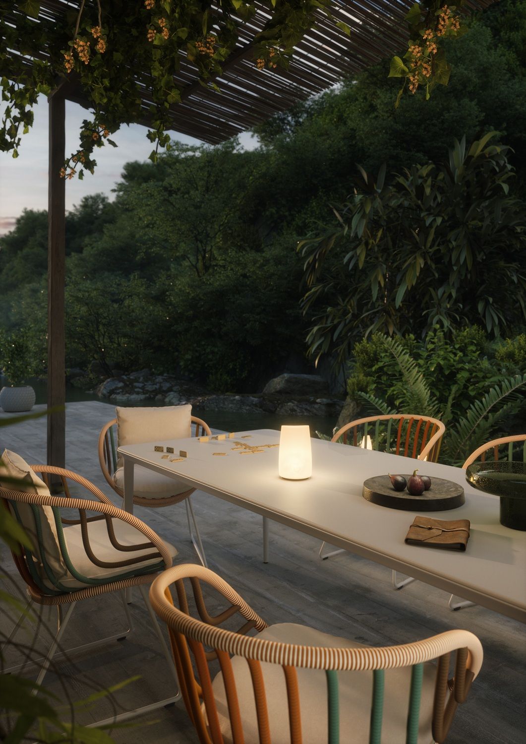 KIDA Outdoor Lounge Chair Fauteuil avec accoudoirs Dedon