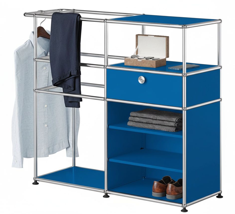 Armoire USM Haller bleu gentiane