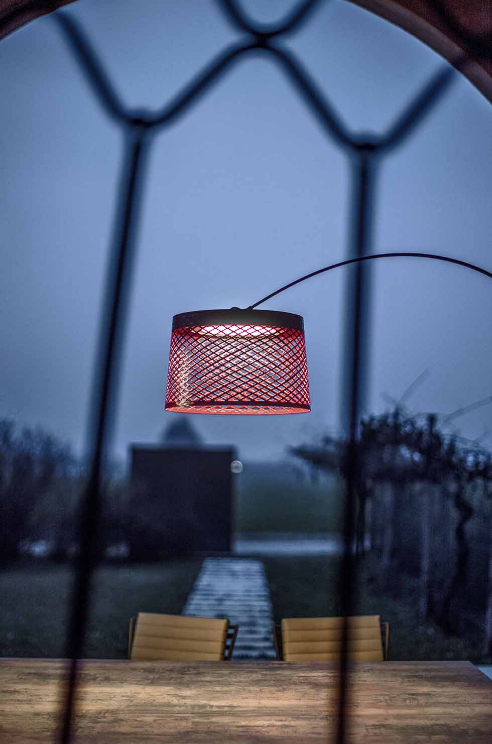 Twiggy Grid Lampadaire carmin Foscarini