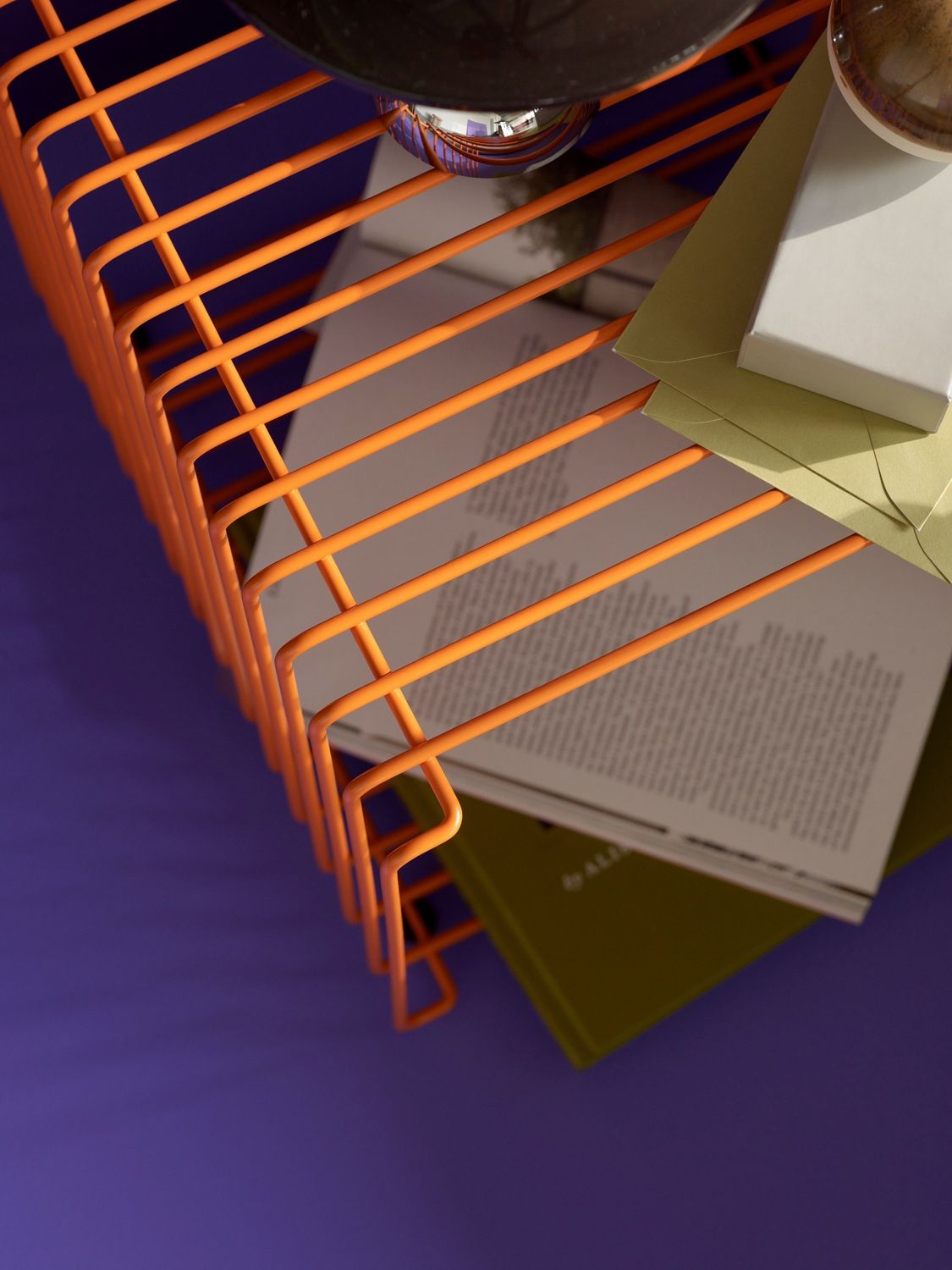 Panton Wire Cube Single étagère Tangerine LIMITED EDITION Montana